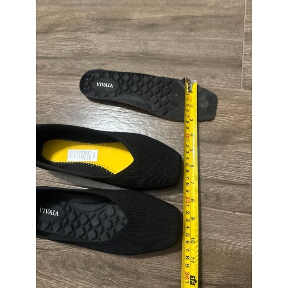 VIVAIA Square Toe Ballet Flats Lightweight Square-Toe V-Cut Flats 37.5 Margot - Picture 5 of 8